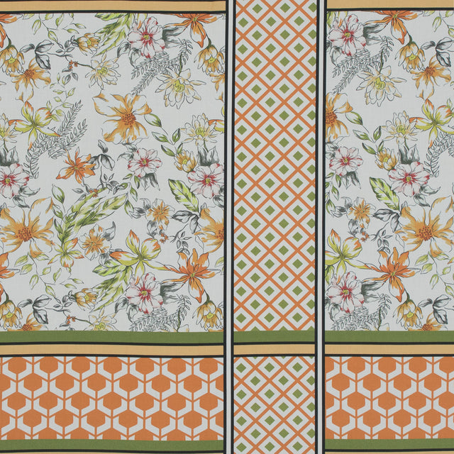 Mood Exclusive Italian Wedding Green and Orange Cotton Poplin