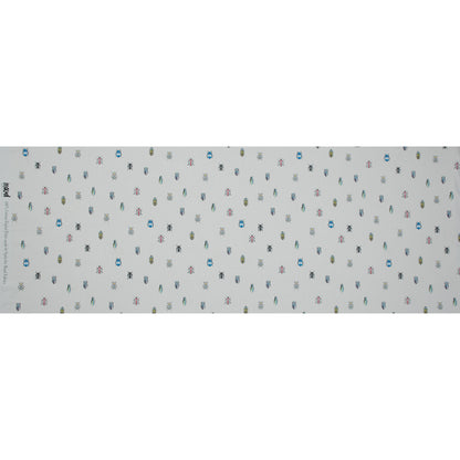 Mood Exclusive The Jitterbugs White Cotton Poplin - Folded