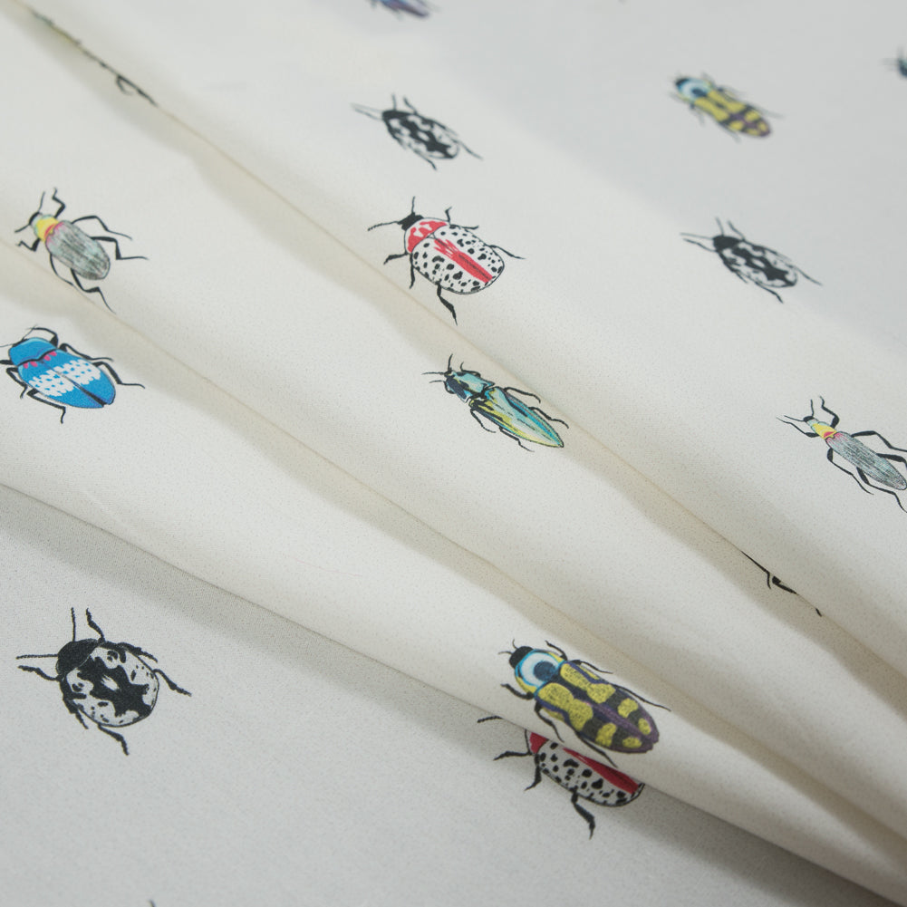 Mood Exclusive The Jitterbugs White Cotton Poplin - Detail