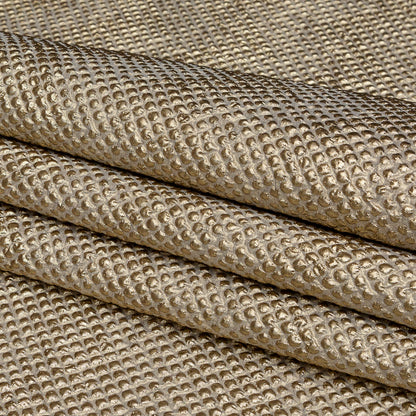 Metallic Gold Diamond Quilted Brocade - Folded