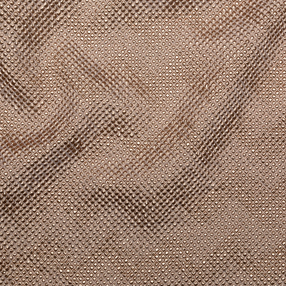 Marylin Metallic Peach Bellini Diamond Quilted Brocade