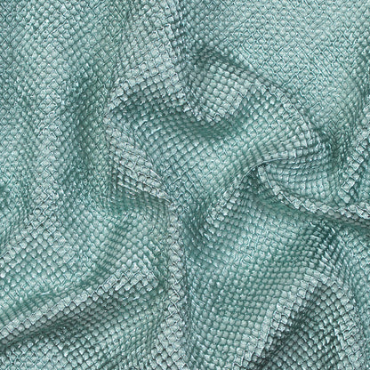 Metallic Mint Diamond Quilted Brocade