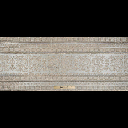 Beige and Gold Luxury Classical Metallic Brocade - Folded