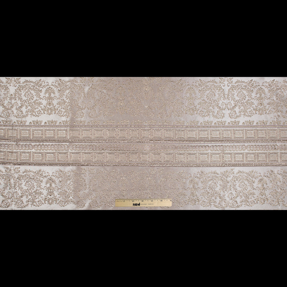 Pink and Gold Luxury Classical Metallic Brocade - Folded