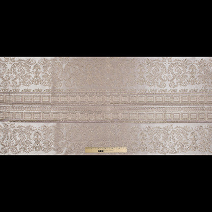 Pink and Gold Luxury Classical Metallic Brocade - Folded