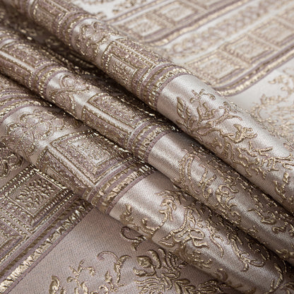 Pink and Gold Luxury Classical Metallic Brocade - Detail