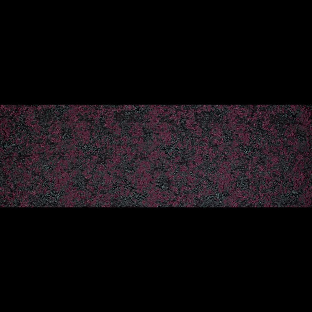 Bordeaux and Forest Luxury Abstract Metallic Brocade Folded