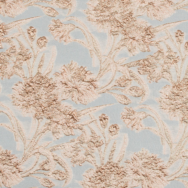 Peach and Gold Luxury Floral Metallic Brocade