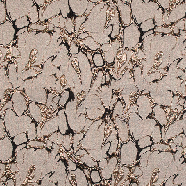 Black and Gold Luxury Abstract Metallic Brocade