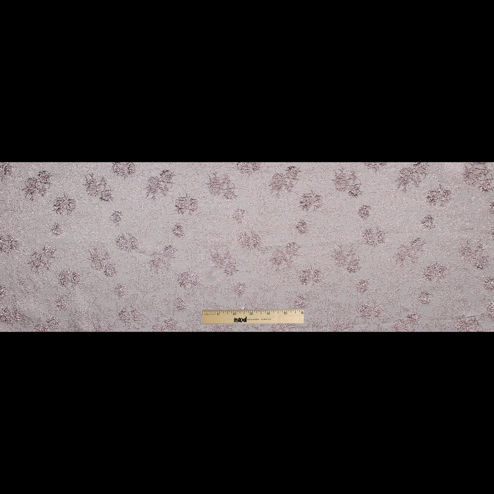 Pink Luxury Floral Metallic Brocade - Folded