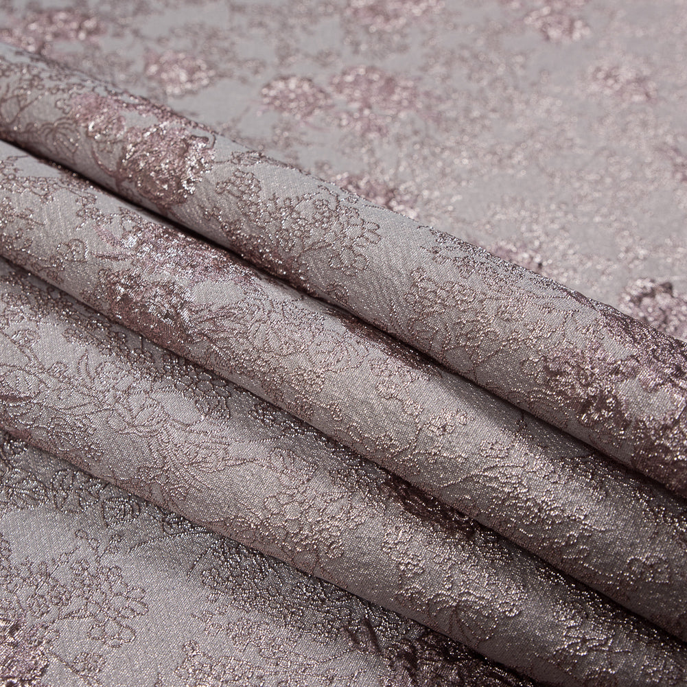 Pink Luxury Floral Metallic Brocade - Detail