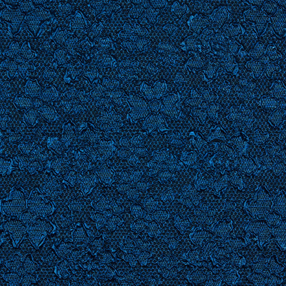 Royal Blue Luxury Floral Metallic Brocade