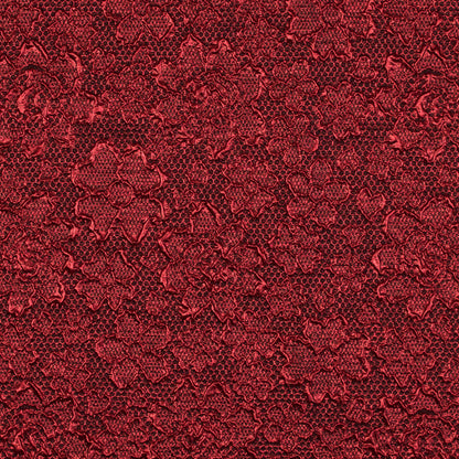 Red Luxury Floral Metallic Brocade