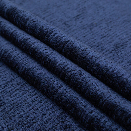 Sapphire Polyester Upholstery Chenille Folded