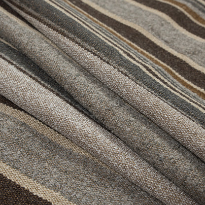 Espresso Barcode Striped Baja Tweed Folded