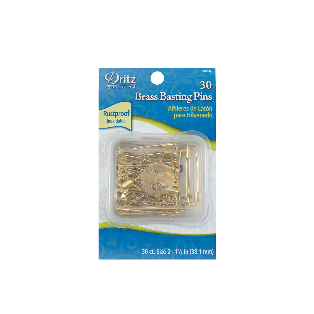 Dritz Brass Basting Safety Pins - Size 2 - Detail