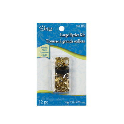 Dritz Large Gold Eyelet Kit - 0.25" Detail