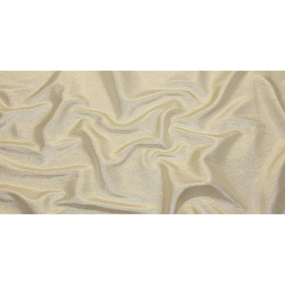 Metallic Polyester Lame - White and Gold - Glimmer Collection Full