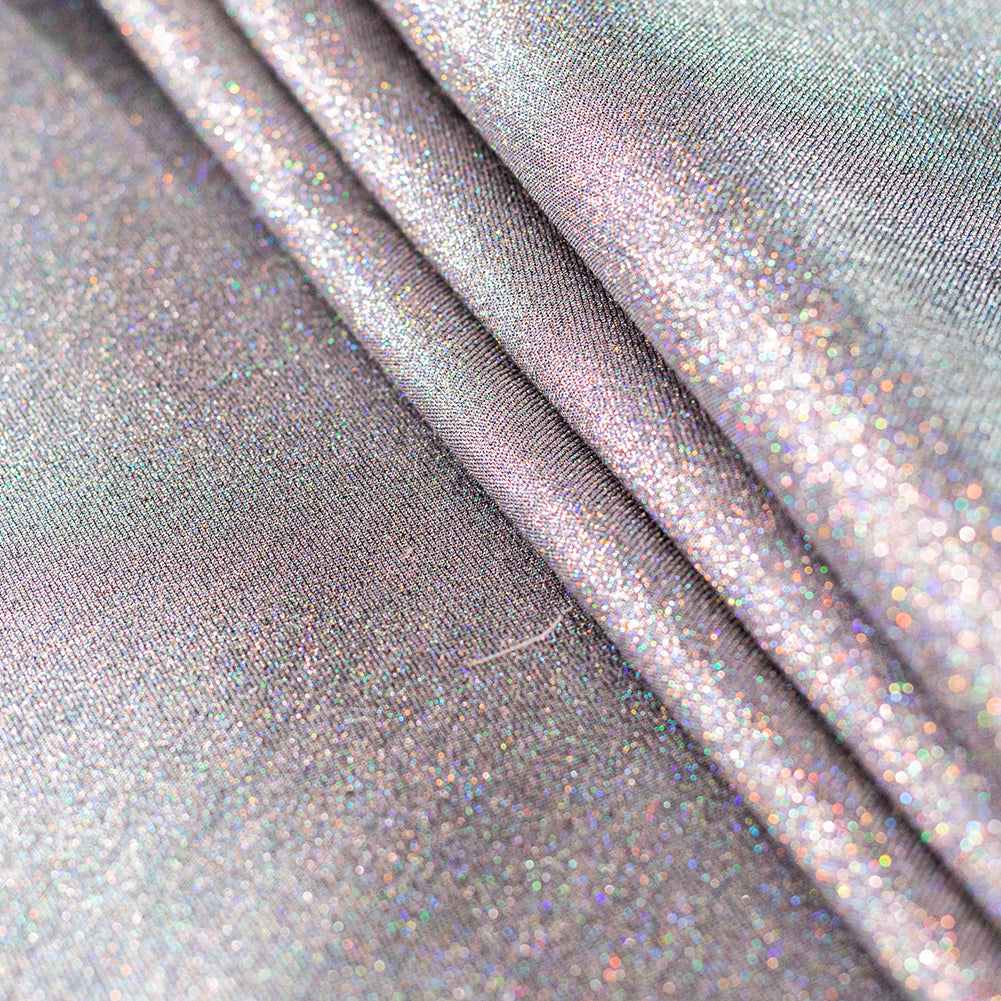 Metallic Rainbow Polyester Lame - Detail