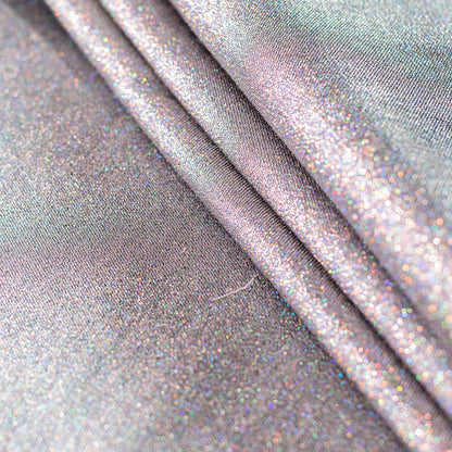 Metallic Rainbow Polyester Lame - Detail
