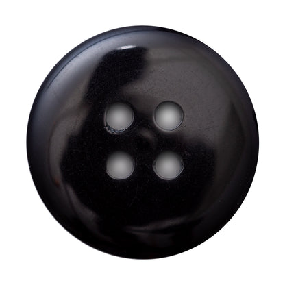Italian Navy 4-Hole Velvet-Faced Plastic Button - 54L/34mm - Detail