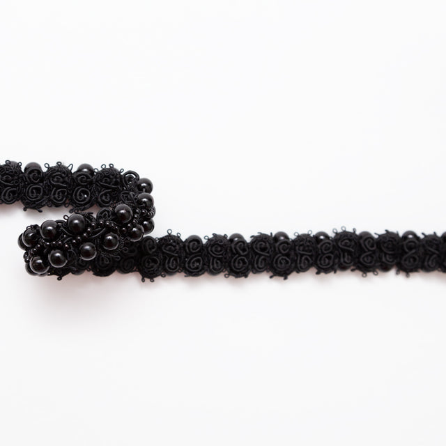 Black Pearl Braided Trim - 1