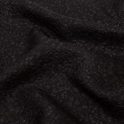 Metallic Black Luxury Floral Brocade Detail