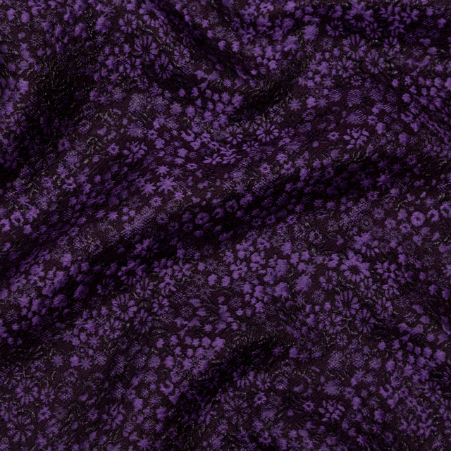 Metallic Purple Luxury Floral Brocade