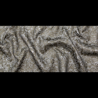 Silver and Pale Gold Luxury Metallic Brocade - Folded