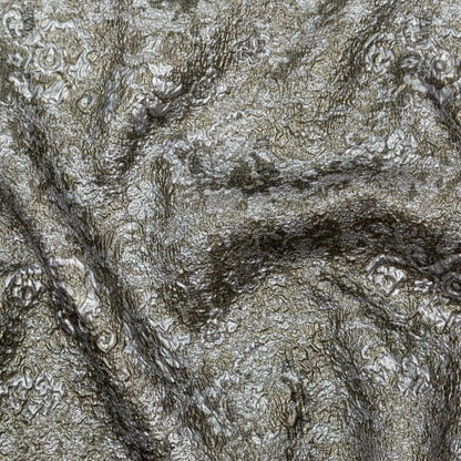 Silver and Pale Gold Luxury Metallic Brocade