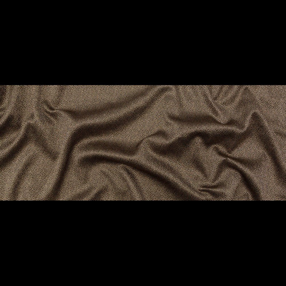 Metallic Gold on Black Abstract Luxury Brocade Folded