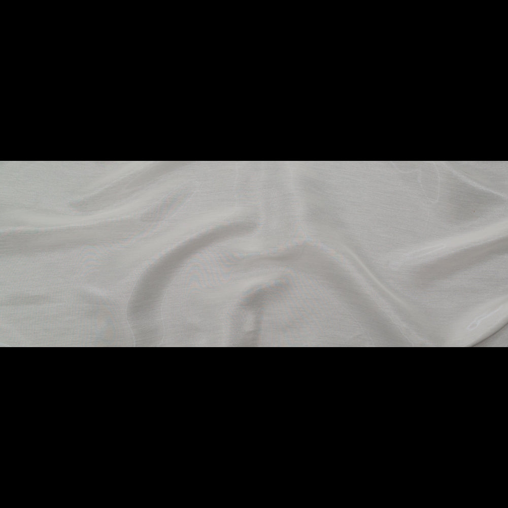 Luminous Off-White Semi-Sheer Bridal Mikado - Folded