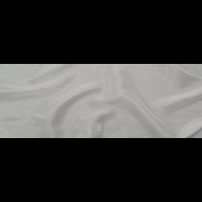 Luminous Off-White Semi-Sheer Bridal Mikado - Folded