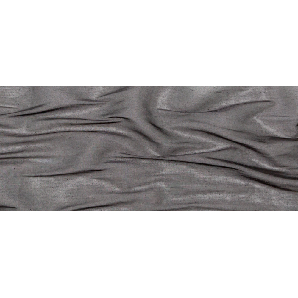 Metallic Black Woven Lame - Folded