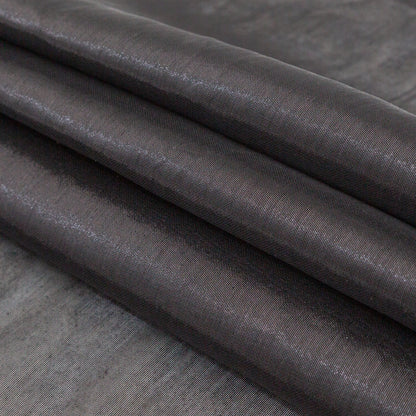 Metallic Black Woven Lame - Detail