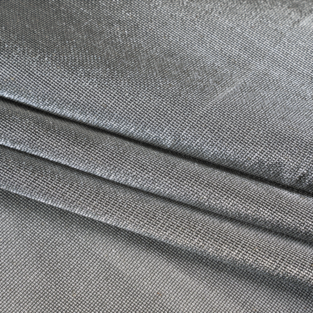 Metallic Woven Lame - Silver - Betania Collection - Folded