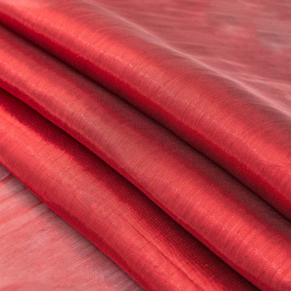 Metallic Woven Lame - Red - Betania Collection Detail