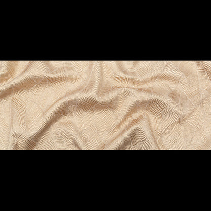 Luminous Gold Double-Layer Organza Brocade Folded
