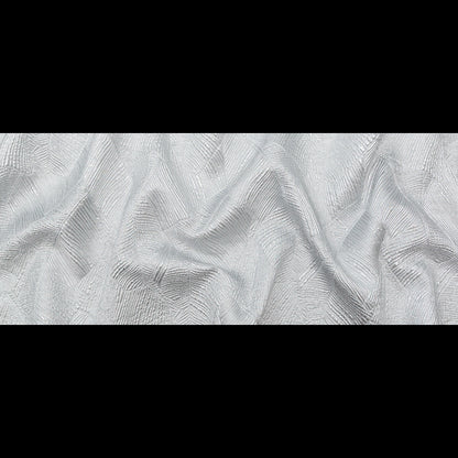 Luminous Silver Double-Layer Organza Brocade - Folded