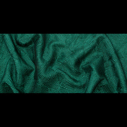 Luminous Green Double-Layer Organza Brocade Folded
