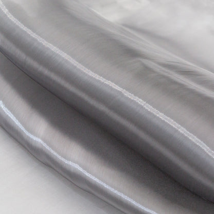 Sleek Gunmetal Organza - Detail