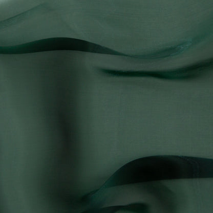 Iridescent Organza - Sleek Emerald Green