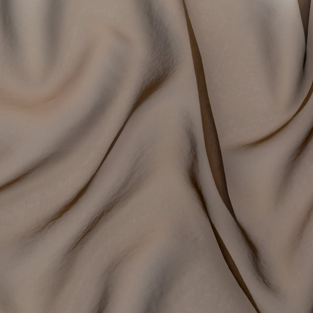Shimmering Yellow and Brown Iridescent Organza