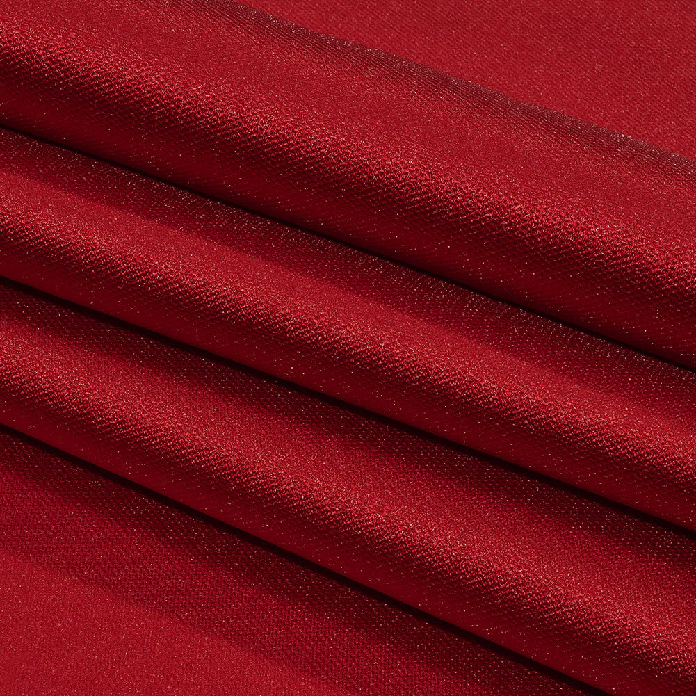 Kestrel Tango Red Novelty Polyester Pique - Full