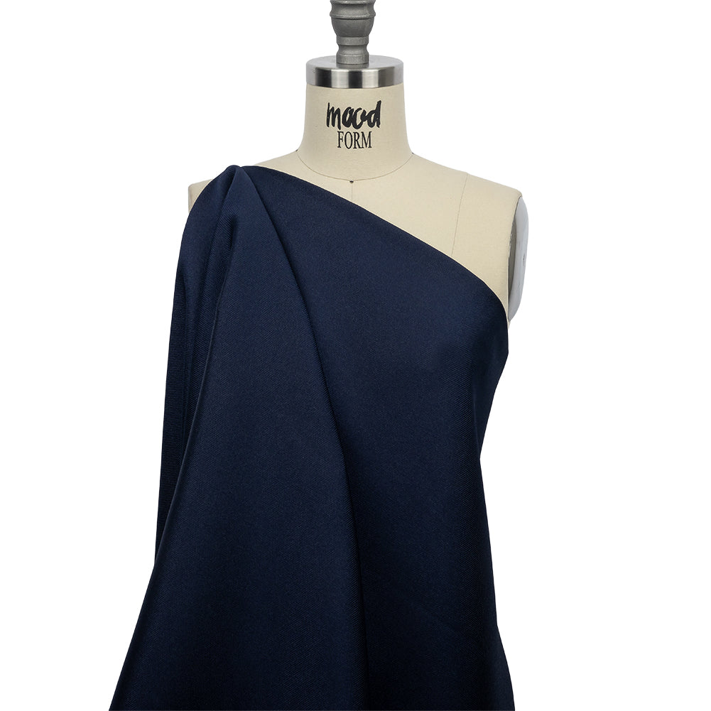 Novelty Polyester Pique - Navy - Kestrel Collection Drape