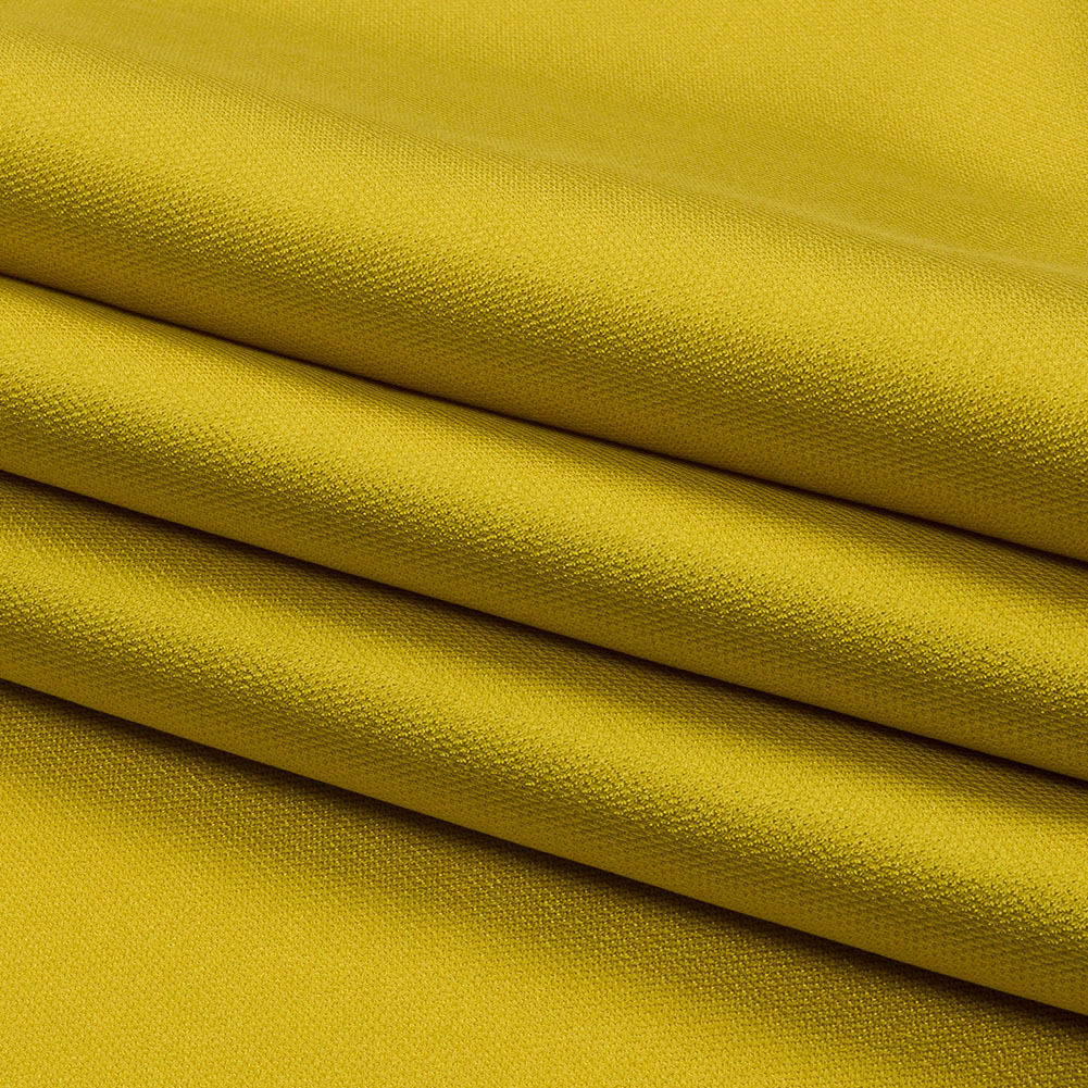 Kestrel Gamboge Novelty Polyester Pique - Folded
