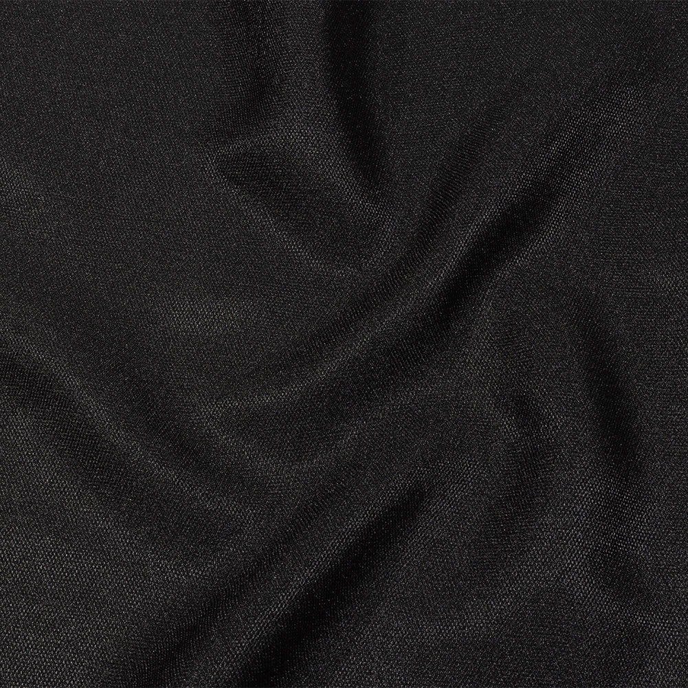 Kestrel Black Novelty Polyester Pique