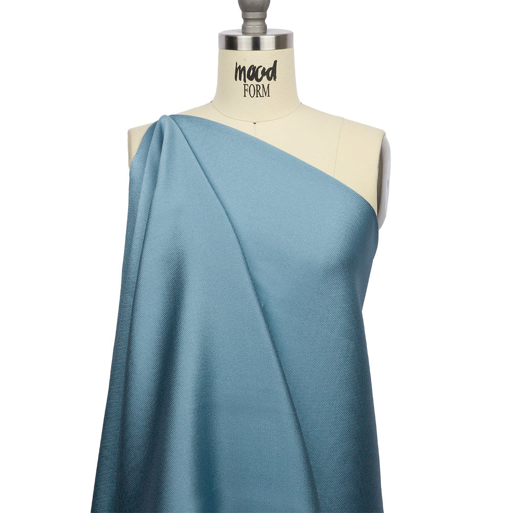 Novelty Polyester Pique - Steel Blue - Kestrel Collection Drape