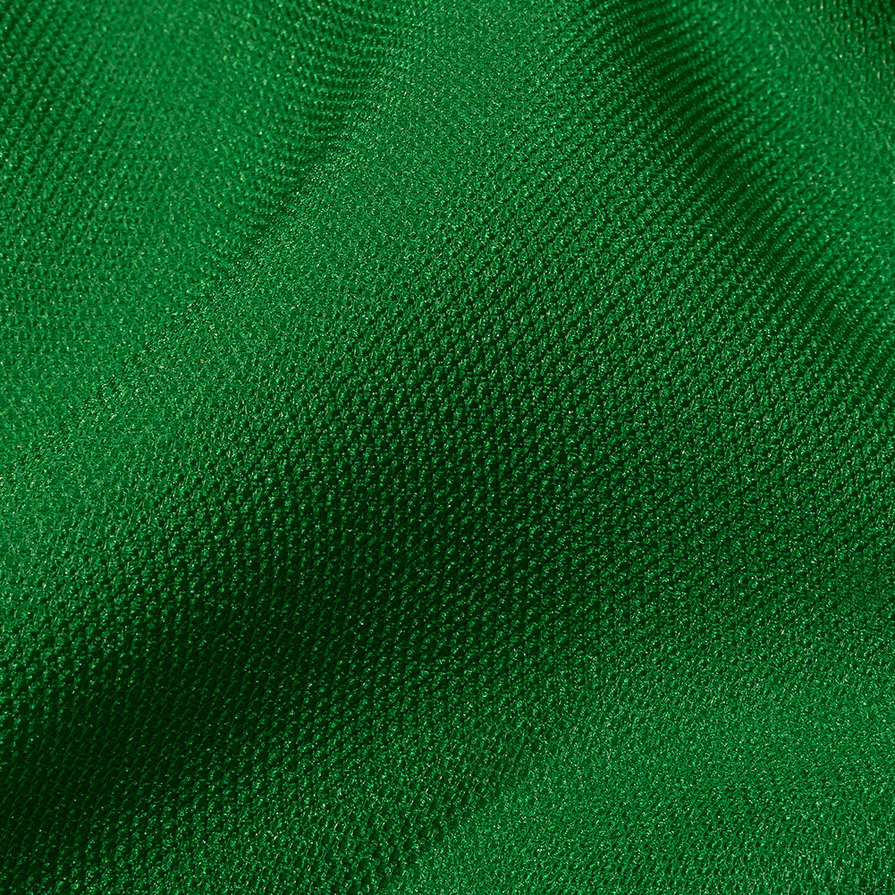 Kestrel Emerald Novelty Polyester Pique - Folded