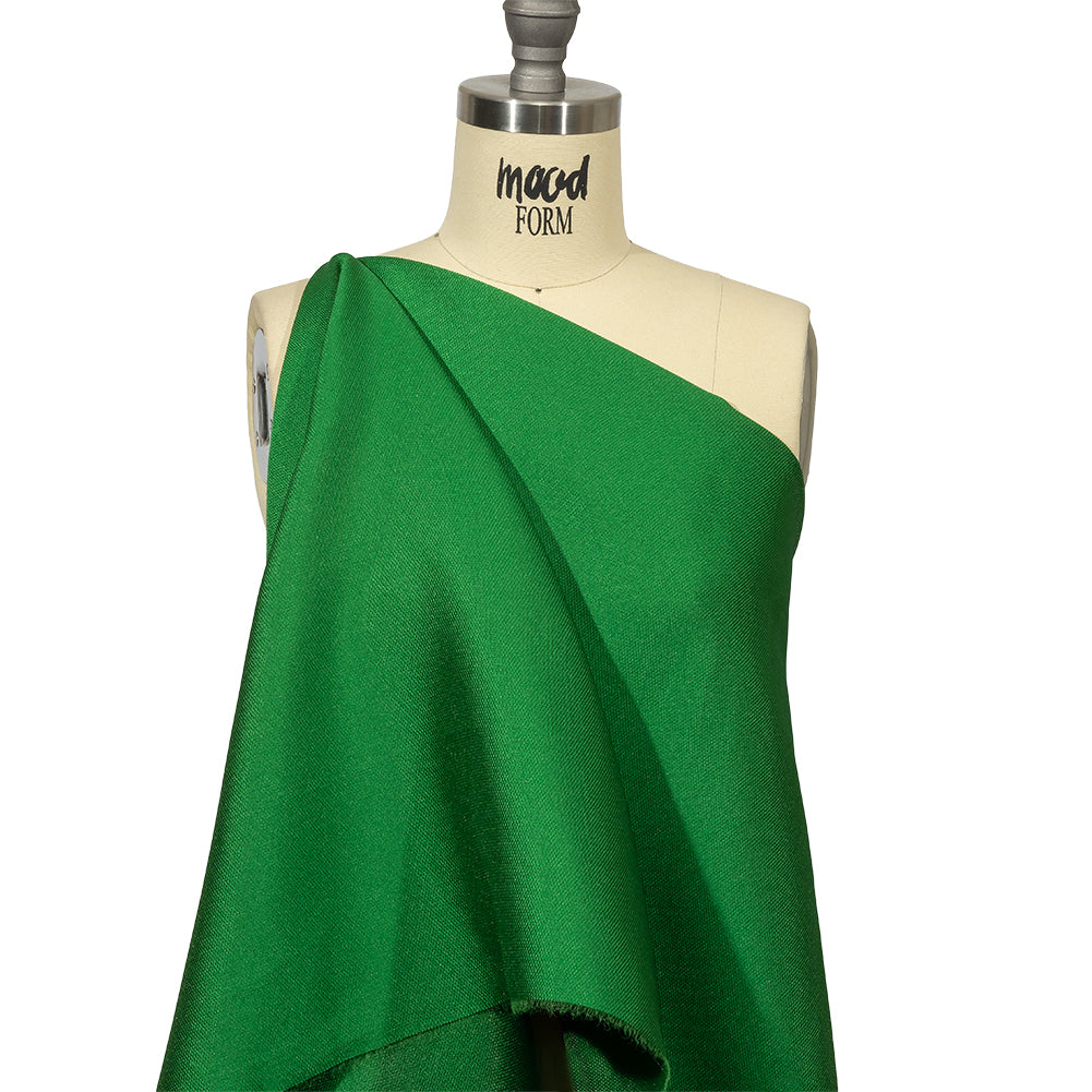 Kestrel Emerald Novelty Polyester Pique - Detail